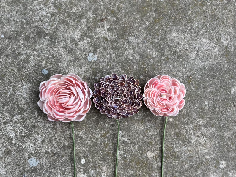 Eine von einer Art komplizierten Seashell Flower Stem Bild 16