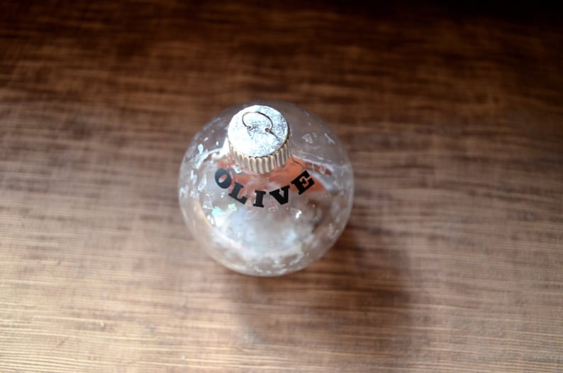 Syrian Hamster Christmas Ornament personalized floated paper Grey Gray Teddy Bear Hamsters memorial glass bulb pet gift