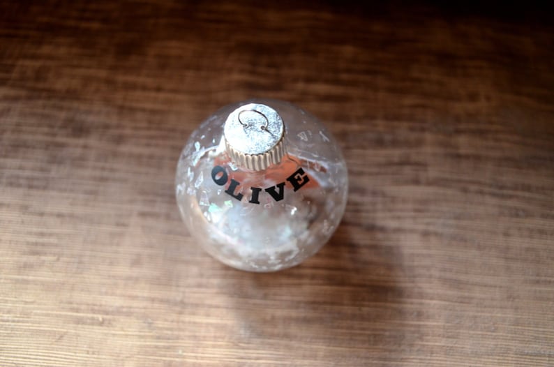 Guinea Pig Floated Paper Christmas Ornament personalized memorial glass bulb pet gift image 3