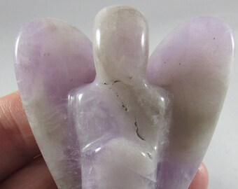 Amethyst Crystal Angel Figurine, Crystal Carving, Healing Crystals and Stones, Guardian Angel, Home Decor