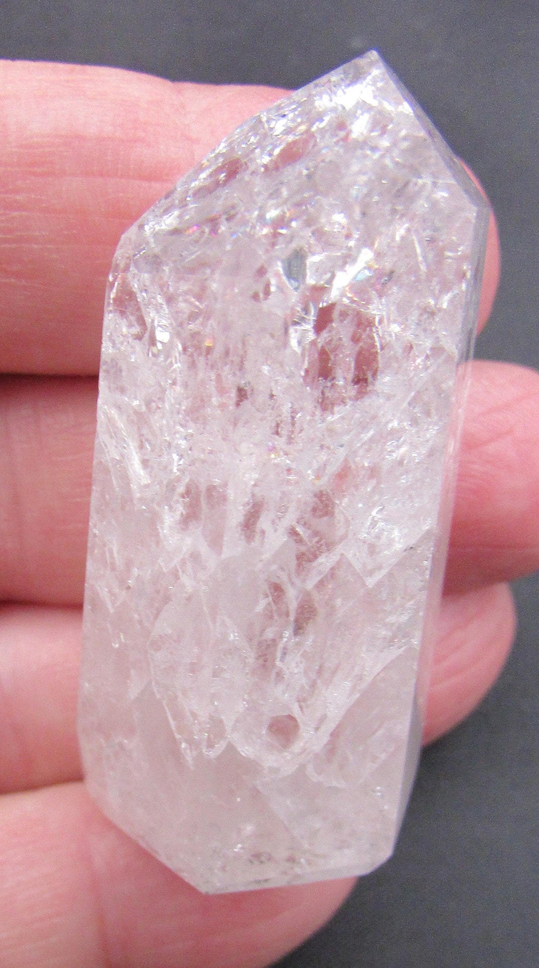 Fire and Ice Quartz Healing Crystals Fire and Ice Crystal Etsy