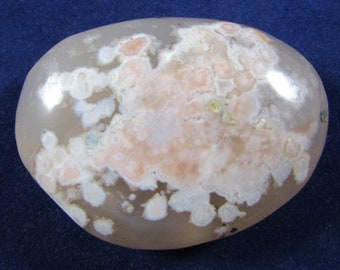 Flower Agate Palmstones, Flower Agate Crystal, Polished Palm Stone, Madagascar Crystal