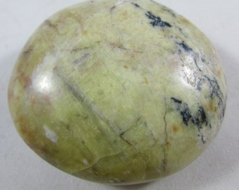 Green Opal Palmstone, Polished Green Opal, Green Opal Pocket Stone, Chakra Stone, Genuine Green Opal