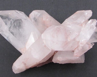 Pink Lithium Quartz Crystal Cluster, Columbia RARE, Natural Lithium Quartz Cluster, Lithium Specimen