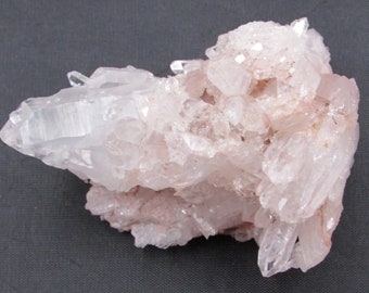 Pink Lithium Quartz Crystal Cluster, Columbia RARE, Natural Lithium Quartz Cluster, Lithium Specimen