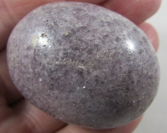 Lepidolite Palmstone, Lepidolite Power Stone, Healing Stones, Polished Lepidolite