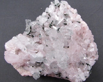 Pink Lithium Quartz Crystal Cluster, Columbia RARE, Natural Lithium Quartz Cluster, Lithium Specimen