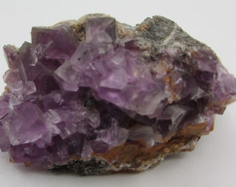 Purple Fluorite Crystal Cluster from China, Cubed Fluorite Cluster, Fluorite Crystal, Cubic Fluorite, Natural Raw Cubic Fluorite Specimen