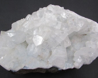 Gemmy Apophyllite Cluster, Natural Apophyllite Crystal, White Apophyllite Specimen