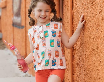 Pop Can Sprint Tank: Crop, Midi or Full Length, Soda Pop, Girly Pop, Pop Tank, Unisex Shirt, Soda Shirt, Kids Summer Shirt, 0/3m-9/10
