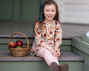 Apple Peplum, 4 Sleeve Options, Apple Orchard, Girl Shirt, Apple Picking Shirt, Peplum Top, Fall Shirt, Pumpkin Patch, Kid & Youth, 0/3m-12y