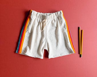 School Stripe Shorts: Striped Shorts, Kids Shorts, Kids Clothes, Back to School Clothes, Summer Shorts, Organic, Stripe Pants, 0/3m-9/10