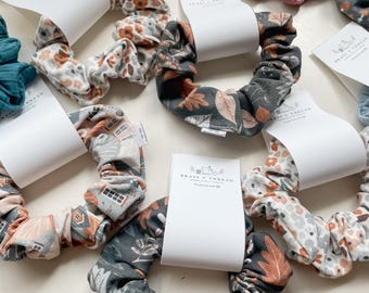 Printed Scrunchie: Choose Your Print, Child and Adult Scrunchie, Girls Hair Accessories, Girl Scrunchie, Mommy & Me, Matching, Scrunchie Set