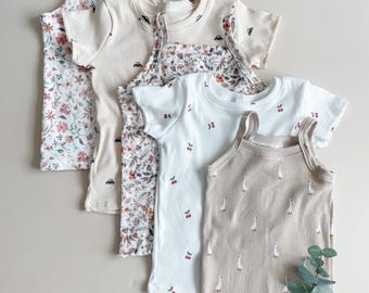 Premium Ribbed Tops: Tee or Cami, Girls + Boys Shirt, Kids Clothing, Rib Knit, Customizable, Spring Summer Clothes, Children Clothing, NB-9