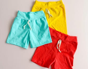 Solid Kids Shorts: Multiple Colors, Classic Shorts, Kids Clothes, Solid Shorts, Summer Clothes, Kids Spring Summer Shorts, Unisex, 0-9/10