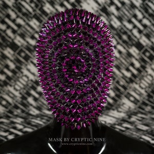 purple black spiral spike