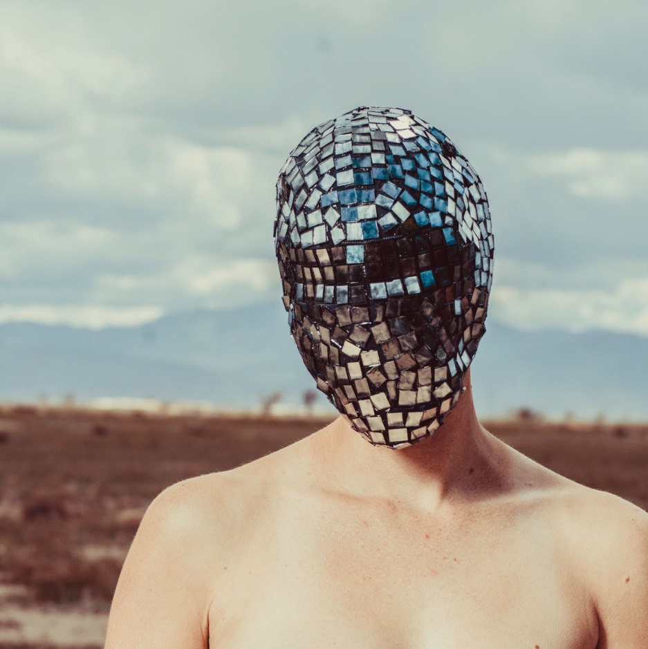 Mad Mirror -  Custom Haute Couture Mask hand made of mirror pieces