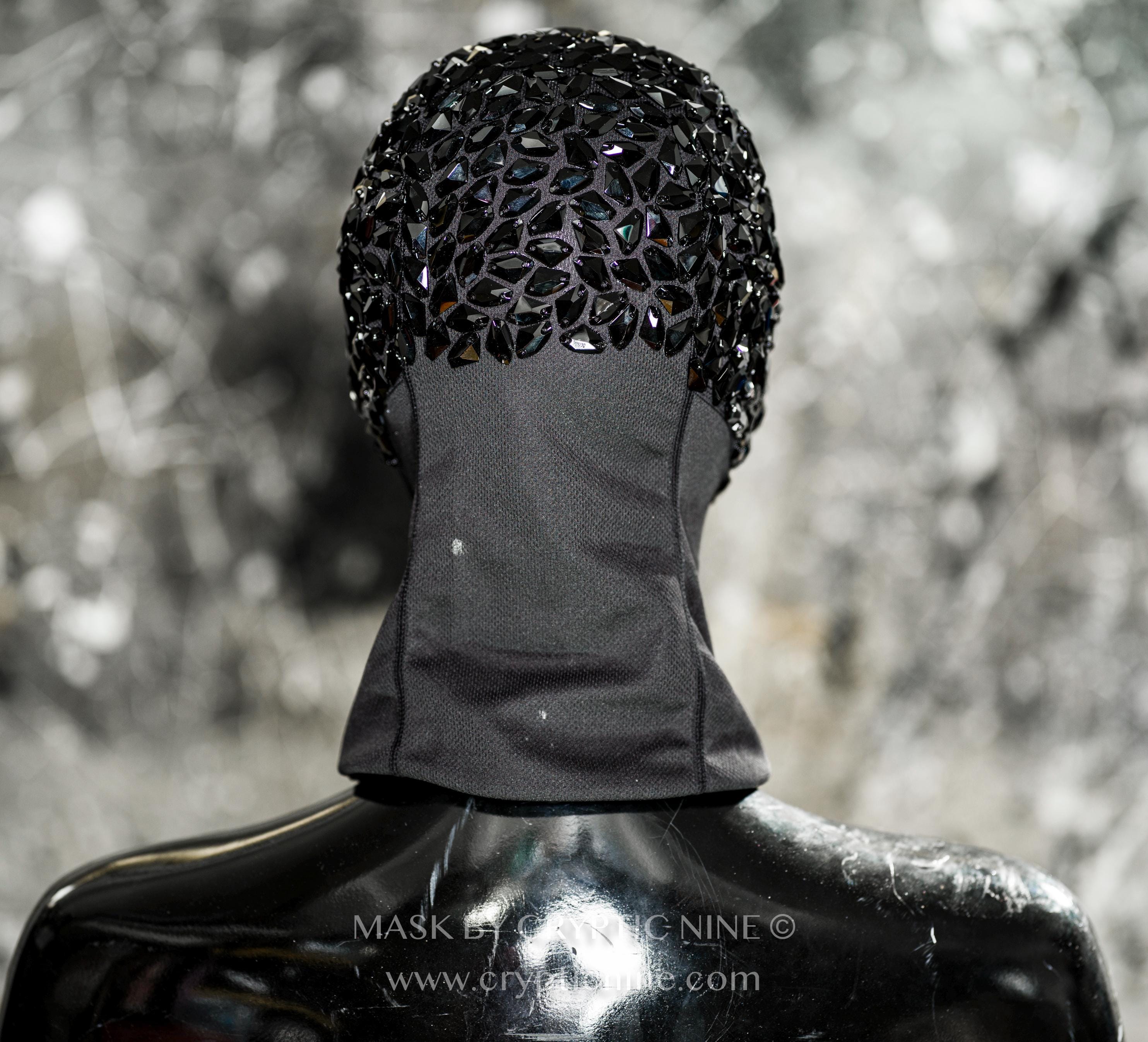 Black Rock V.2 Eye Open .. Custom Masquerade Mask Handmade
