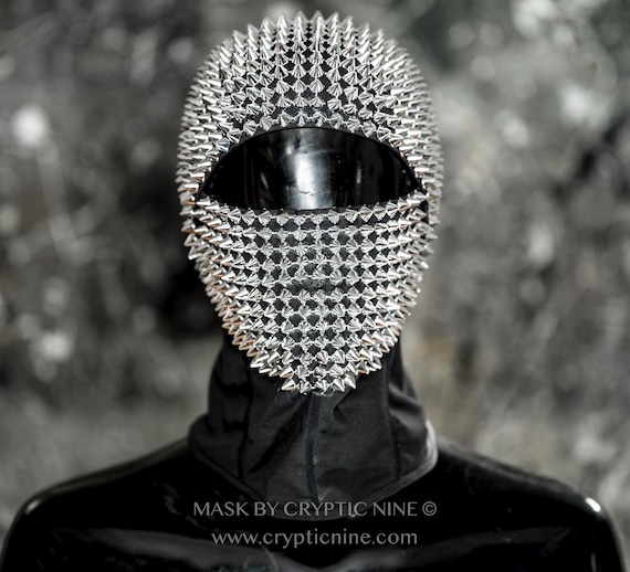 Mad Max V.2 Eyes Open - Custom Haute Couture Mask Silver Spike