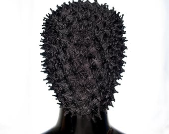 Black Virus Lace Mask - Gothic Design