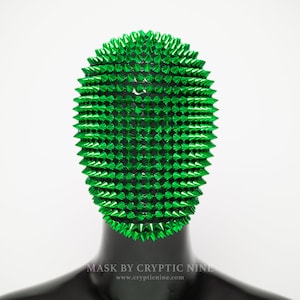 Green Monster - A Full Coverage Handcrafted Haute Couture Mask
