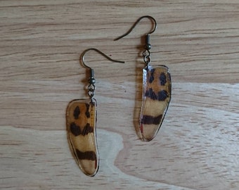 Dragonfly wing earrings. Halloween Pennant dragonfly.