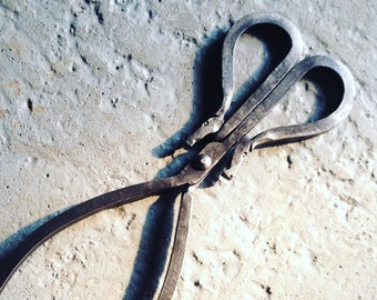 Ammonite Tongs Log Tongs Fireplace Set Tongs Grabbers Etsy