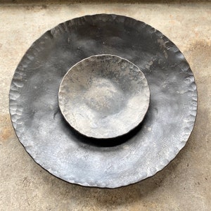 Iron Dish, Bowl, Iron Anniversary, 6th Anniversary, Key Dish, Iron Gift, Wedding Ring Holder image 3