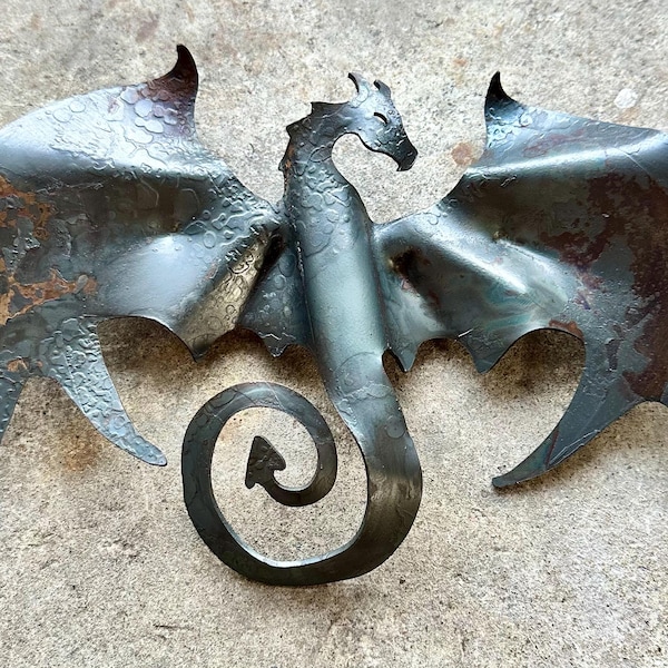Flying Dragon Metal Wall Art, Metal Sculpture