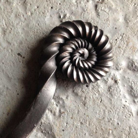 Ammonite Fire Poker Fire Tool For Fireplace Or Woodburner Etsy