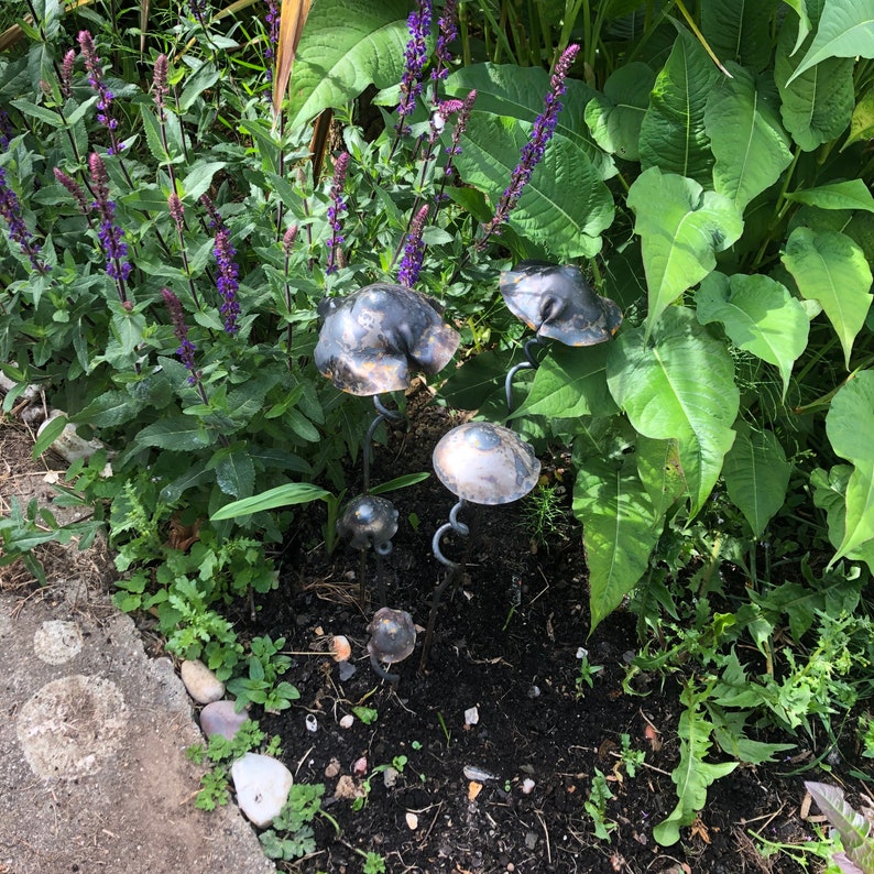 Garden Ornament Garden Sculpture Mushrooms Fairy Shelters Etsy