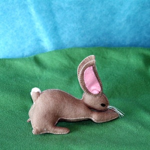 Waldorf Beige Rabbit Doll, Handmade From Natural Materials