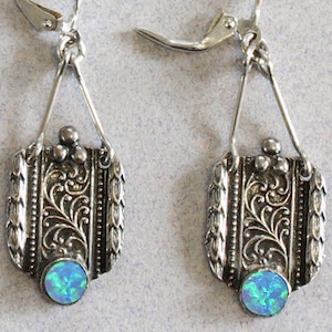 Israeli Earrings. Israeli Jewelry. Authentic Dangle Earrings From Israel. Israeli Silver Earrings. Personalized Earrings For Her.