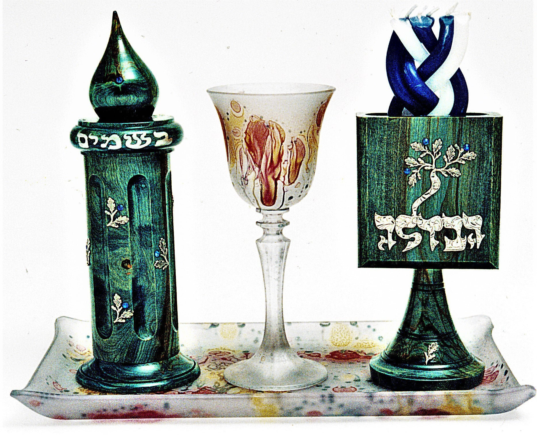 Havdalah Sets Sterling Silver Havdalah Set Olive Wood Etsy