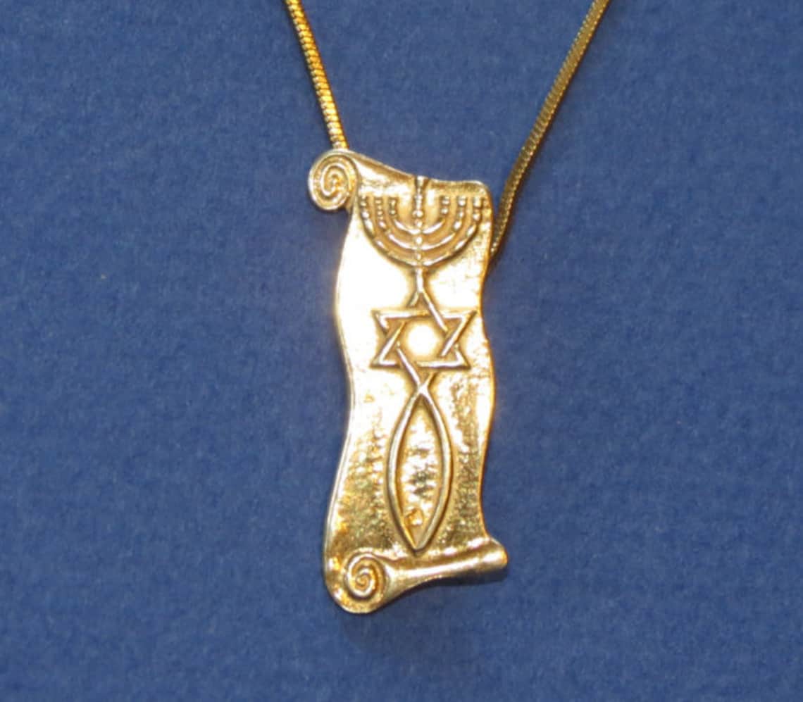 Jewish gold necklace Clearance