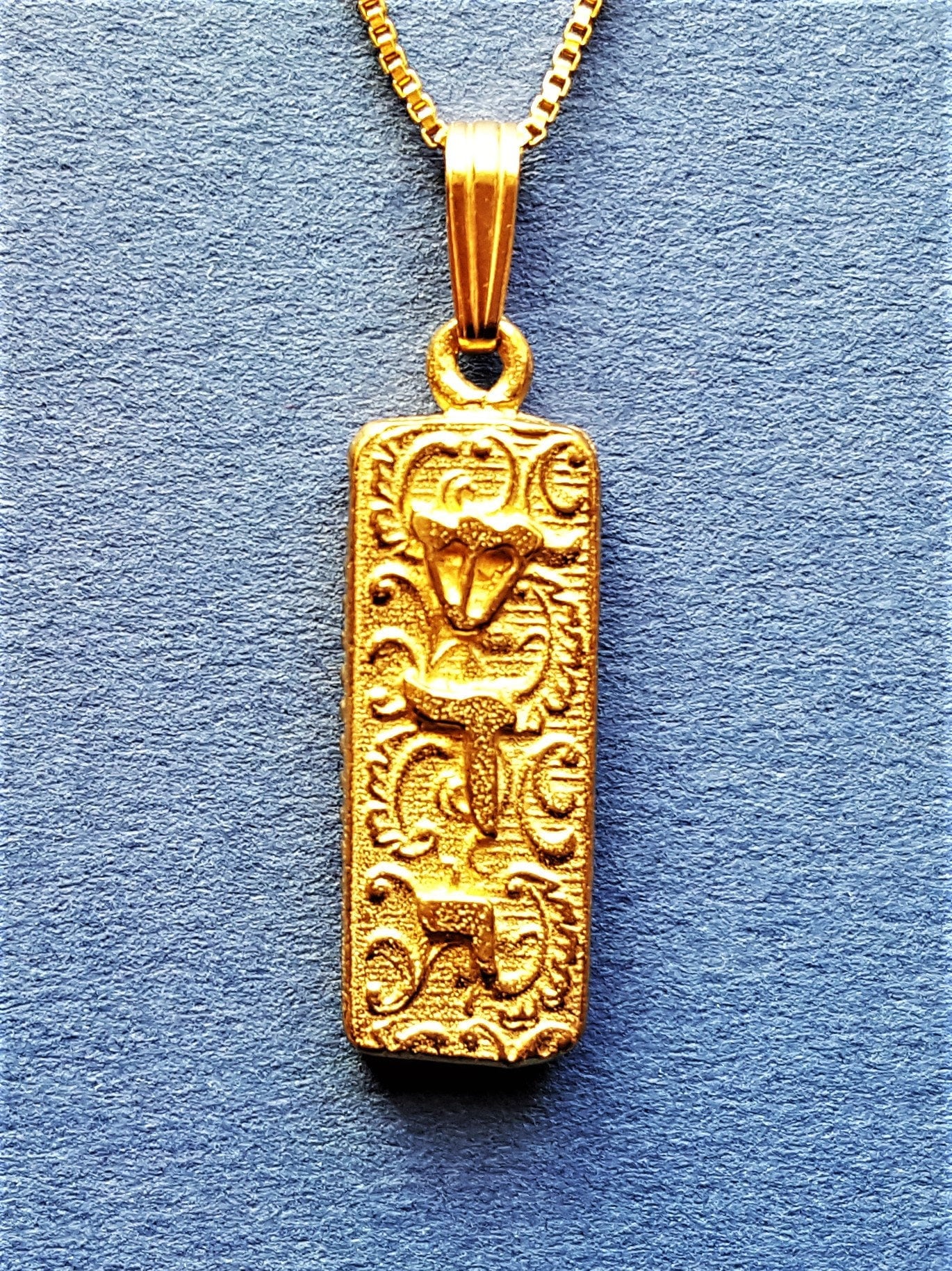 El Shaddai Gold Pendant. Solid Gold El Shaddai Necklace. GOD Almighty Pendant. Jewish Jewelry. Hebrew El Shaddai Necklaces. Made In Israel.