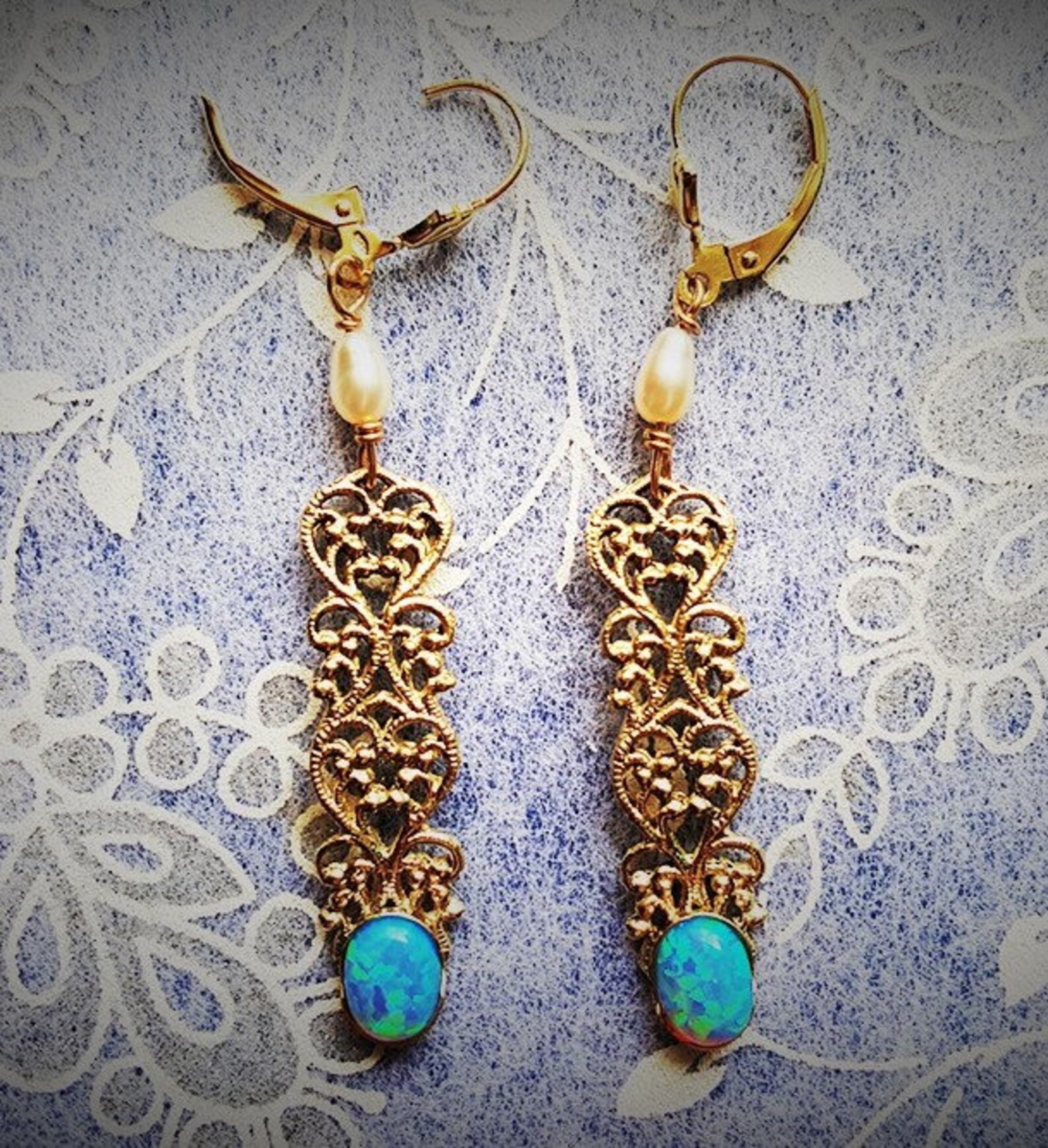 Israel Jewelry. Israeli Earrings. 14k Gold Earrings. Israeli  Etsy