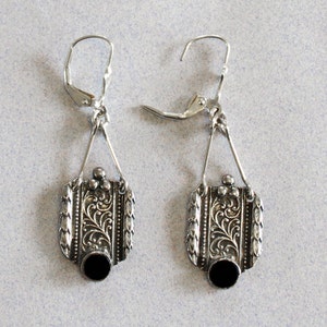 Unique Israeli Earrings. Silver Art Deco Design Earrings. Israeli Jewelry. Earrings For Her. Personalized Earring For Wife. Valentine Gifts.