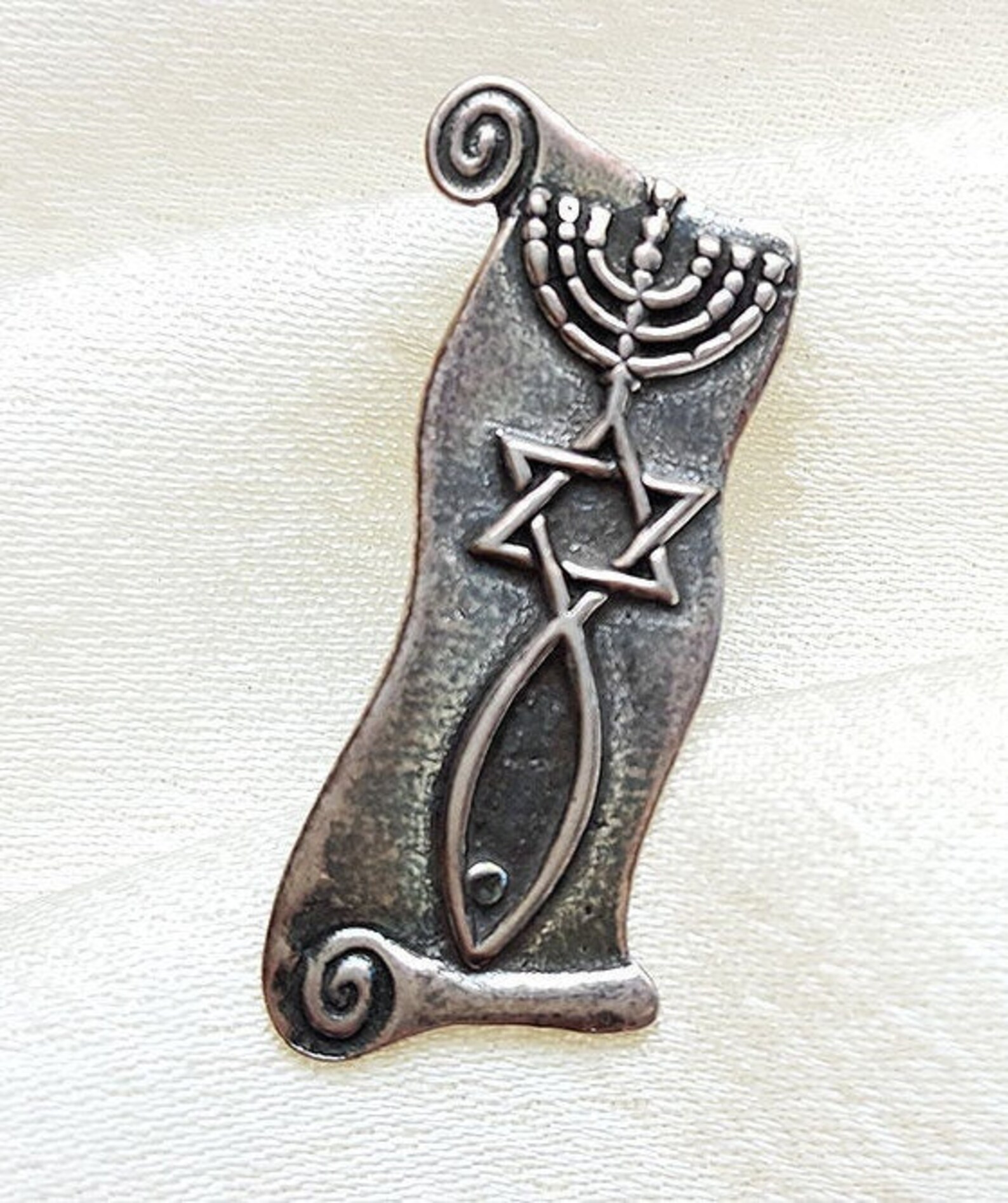 Messianic Seal Of Jerusalem Silver Messianic Seal Messianic Etsy