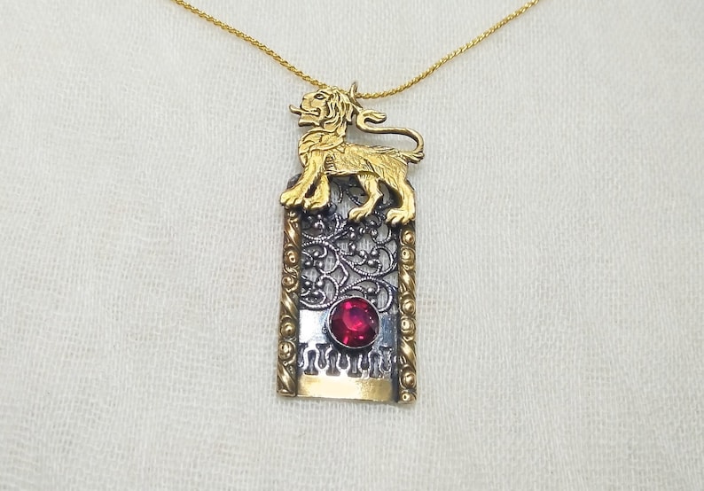 Lion of Judah Jewelry.jewish Jewelry.gold Lion Necklace.lion Etsy