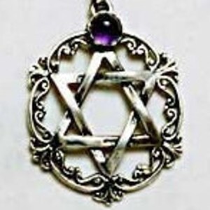 Unique Star Of David Necklace. Silver Star Of David Necklace. Star Of David Jewelry. Star Of David Handmade. Star Of David Necklaces. image 4