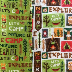 Explore the Outdoors Flannel Blanket - Baby or Toddler Boy