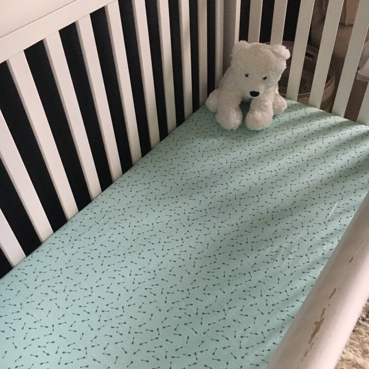 flannel crib sheet
