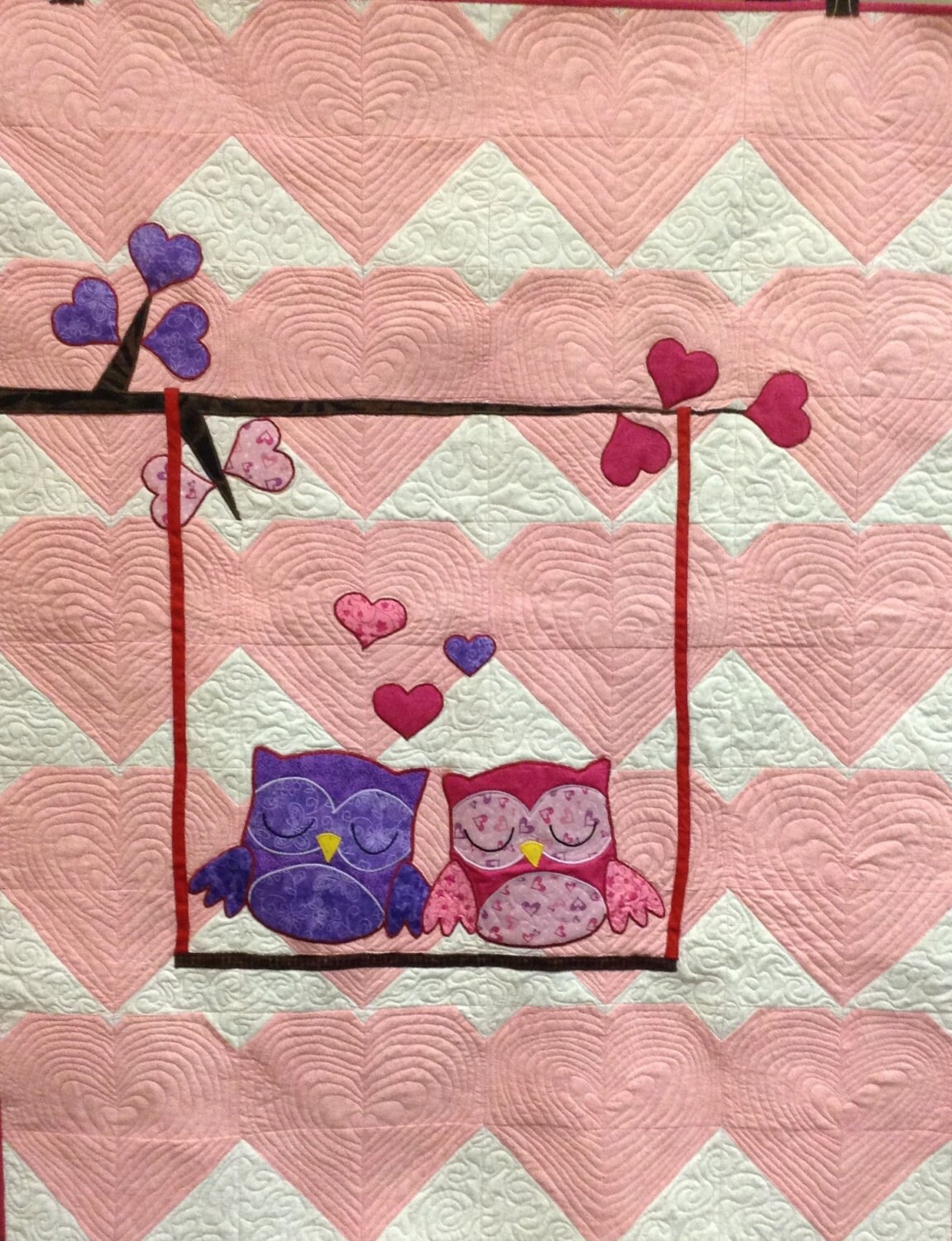 Valentine's Hearts Baby Quilt or Wall Hanging Pattern Etsy
