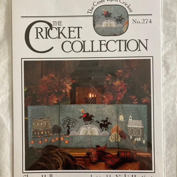 Cricket Collection « Sleepy Hollow » CrossStitch Booklet#274 conçu par Vicki Hastings