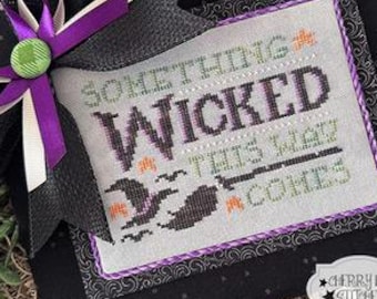 Something Wicked counted cross stitch pattern
