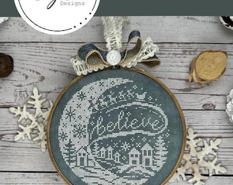 BELIEVE  Counted Cross Stitch by Erin Elizabeth