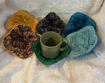 Individual Mug Cozies with double batting