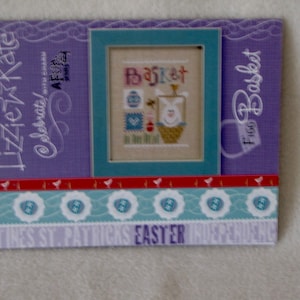 Lizzie Kate &#39;Celebrate with Charm&#39; CrossStitch &quot;Basket&quot; F166