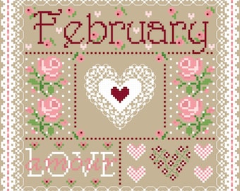 Samplers of the Month  by Sugar Stitches Cross Stitch Designs